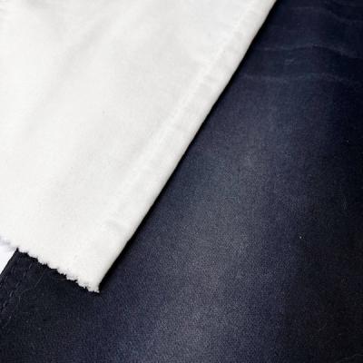 China Knitted Elastic Cotton Modal Spandex Fabric RFD White Denim Material 7 Oz for sale