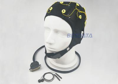 China Brain Wave Test EEG Electrode Cap / Wearable EEG Cap For Monitoring Mental Health for sale