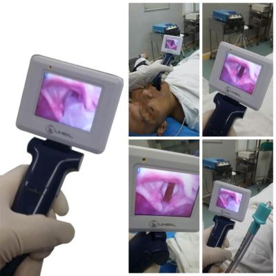 中国 使い捨て可能なLaryngoscopeの刃対光ファイバーの喉頭鏡検査の診断のための再使用可能なFexible  販売のため