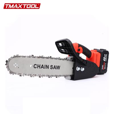 Chine 10 Inch 21v Electric Lithium Battery Chainsaw Cordless Tree Wood Cutting Mini Battery Chainsaw à vendre