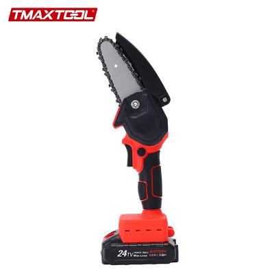 Chine Light weight 4 inch 850W brushless mini electric 21v cordless lithium battery chain saw chainsaw à vendre