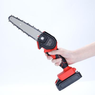 China 6 inch portable electric cordless brushless engine one-handed chain saw lithium battery pruning chainsaw à venda