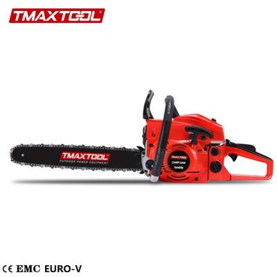 China Chinese Machinery 45cc Petrol Gasoline Powered Chainsaw Gasoline Wood Cutter Chainsaw for sale
