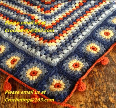 China Crochet Blankets, Sofa Cable Crochet Blanket High quality 100% cotton knit/Knitting Kids blanket for sale
