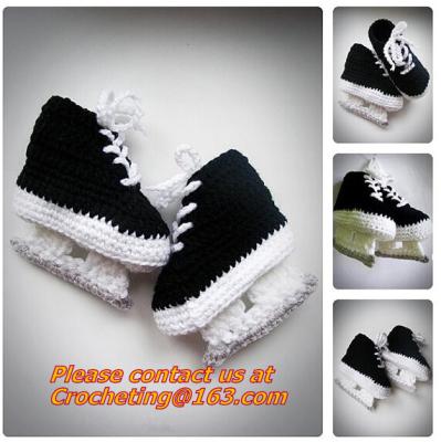 China Baby Shoes Infants Crochet Knit Fleece Boots Toddler Girl Boy Wool Snow Crib Shoes Winter Booties for sale