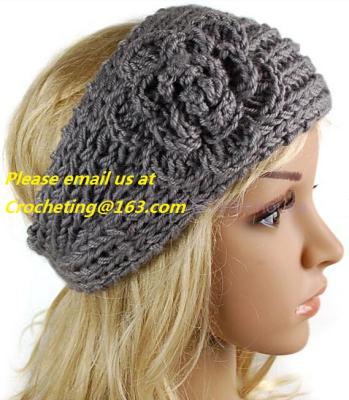 China Crochet hairband, pop headband knitted elastic headband baby headbands hair band crochet DIY headband for sale