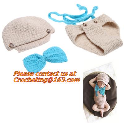 Chine Sac de couchage infantile fait main d'accessoires de bébé de chapeau de crochet de costume de Knit de bébé d'oeufs d'appui vertical à vendre
