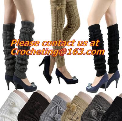 Chine Les manchettes de botte du crochet des femmes, manchettes réversibles de botte, chaussettes de botte, Legwear, vous choisissez de 18 couleurs à vendre