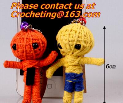 China Crochet Doll toys knitting wool stuffed doll toy for phone Accessories Children toy for sale