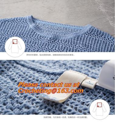 China Crochet,Sweater Three Quarter Sleeve Hollow out Casual Crochet Knitted Sweater Women Jumper Pullovers for sale