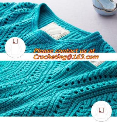 Chine Faites du crochet, les femmes tricotées de pull que l'O-cou de mode sanctifient la robe Longue d'un milieu de chandail de laine de crochet de tricot à vendre