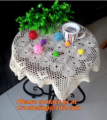 China round crochet tablecloth white round tablecloths, multi-purpose towel towel fabric sofa for sale