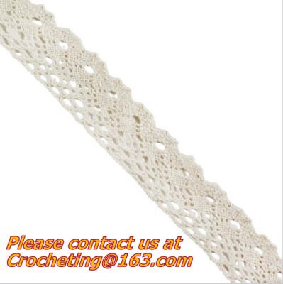 Chine dentelle faite main de coton de bout droit de crochet de l'équilibre élastique exquis 7cm de dentelle à vendre
