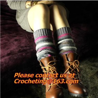 Chine les chaussettes de bottes, réchauffeurs de jambe, laine chaude épaisse, acrylique, mélangent lâche femelle, bottes de chaussettes à vendre