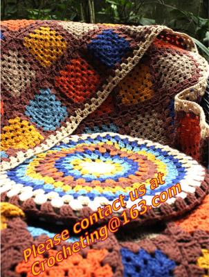 China rustic handmade knitted crochet towel blanket carpet tablecrochet blanket sofa blanket bed for sale