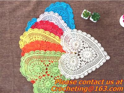 Chine fait main, habillement de table ronde de crochet - couverture de table, crochet fait main, couverture, vêtements à vendre