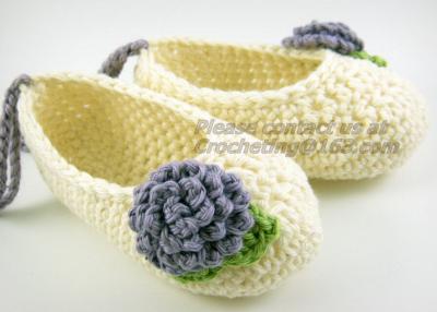 Chine les mocassins, les enfants infantiles nouveau-nés de crochet de sandales de chaussures de bébé de crochet de chaussures de bébé glissent à vendre