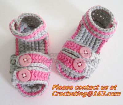 China Boys Girls, Crochet Sandal, Thongs Slippers, Newborn, Infant, Toddler Prewalker Kids Knitt for sale