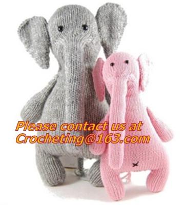 China Hand made elephant toy easy knit wool toy, Crocheted Craft Crochet Animal Rabbit Toy for sale