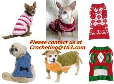 Chine Beau chiot, animal familier, chat, chien, chandail rayé, manteau tricoté, habillement, vêtements pour Noël à vendre
