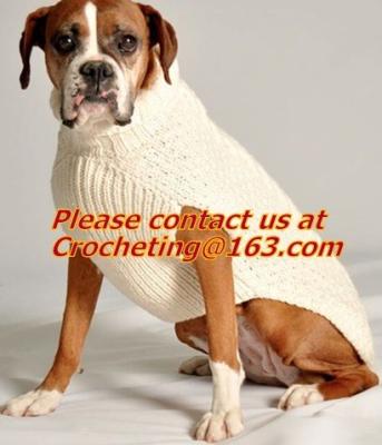China pet clothing red dog sweater green pet,  jacquared Turtle neck Sweater Pet Winter Clothes for sale