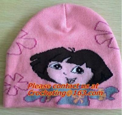 Chine 100% coton, chapeau surdimensionné de Knit pour les enfants, images des chapeaux de knit pour des enfants, chapeaux de knit à vendre