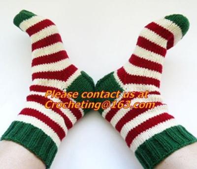 Chine Belles chaussettes de chrismas de coton de conception, chaussette tricotée à la main, chaussette de chrismas, chaussette de pantoufle, main kni à vendre