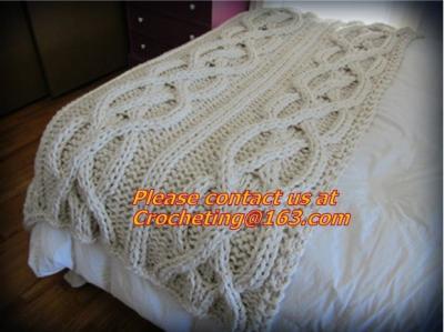 Chine le coton fabriqué à la main a fait du crochet des couvre-lits, 100% la table rappelée de coton, mode ronde de tissu à vendre