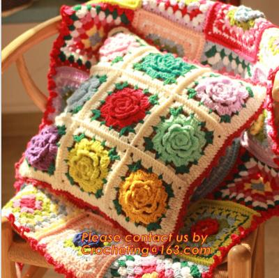 China new cotton crochet pillow cover cotton knitted pillow cover cushion towel for home decor for sale