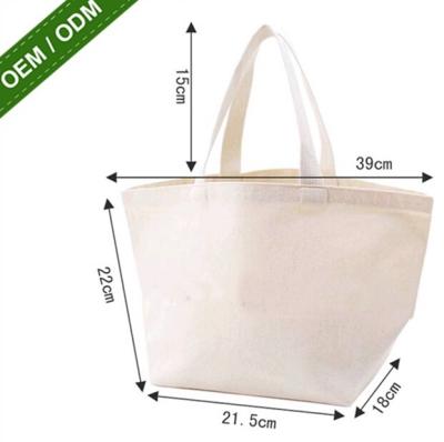 China Promotion Shopping Bag 100% ECO Cotton Foldable Canvas File Tote Bag for sale