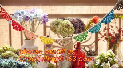 Chine WEDDING BANNER, PARTY, BIRTHDAY, DECORATION, PERSONALIZED, BURLAP, BUNTING, LACE, TRIANGLE, FLAGS, BANNERS à vendre
