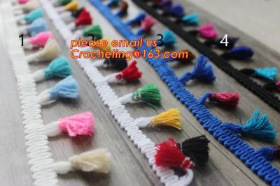 Chine High quality polyester tassel trim for garment accessories and curtains, tassel for curtains curtain tassel fringes trim à vendre