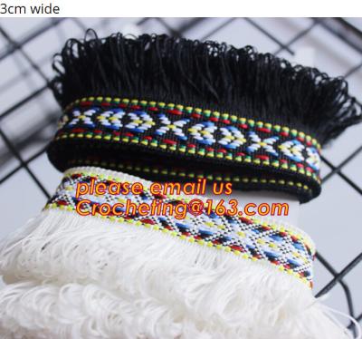 China Polyester Yarn Tassel Fringe Trim for Curtain/Pillow Trimming of Home Textile for sale