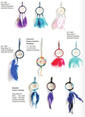 China Best selling Indian style pink Feather Dreamcatcher car Dream Catcher Wind Chime for sale