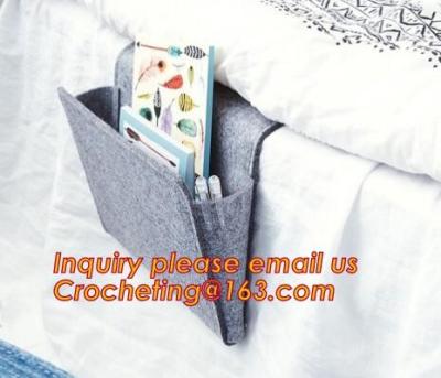 Chine whoelsale felt Bedside Caddy bulk buy from China, High quality organzier grey felt bedside caddy for home decor à vendre