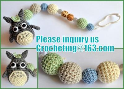 China amigurumi helicopter Nursing necklace Breastfeeding necklace with crochet toy for sale