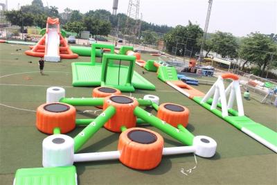 China New Colorful Floating Water Park Water Slide On Sea Obstacle Course for sale