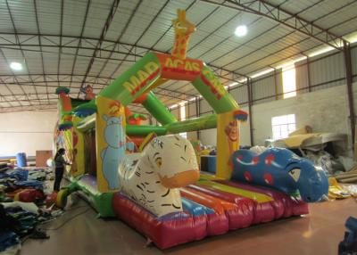 China Giraffe animals inflatable obstacle courses cute deer theme obstacle courses inflatable athletics sport games courses for sale