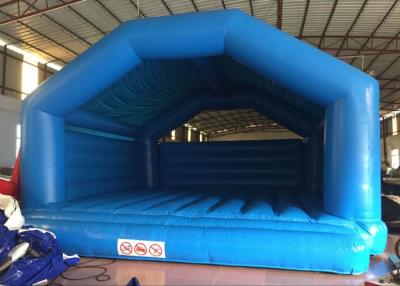 China Blue Kids Inflatable Bounce House Commercial Grade 7.9 X 7.1m Safe Nontoxic for sale
