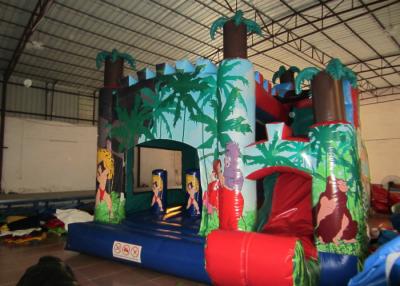China Classic inflatable palm trees jump house PVC inflatable jumping combo for sale inflatable bounccer for renting for sale