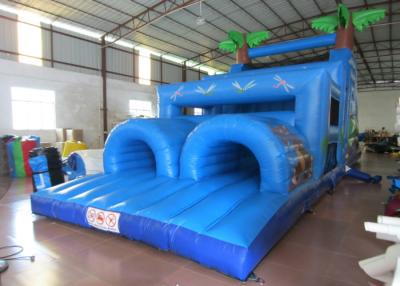 China Inflatable Outdoor Obstacle Course Bounce House , Blow Up Obstacle Course 12 X 4 X 5m for sale