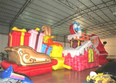 China Tela fuerte Papá Noel inflable del PVC de las decoraciones inflables impermeables de la Navidad para la decoración en venta
