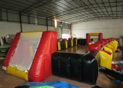 China Funny Football Yard Inflatables , Blow Up Soccer Field 12 X 6m Fire Resistance for sale