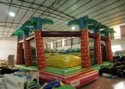 China Inflatable soft moutain sport game inflatable jumping hill with safety net for sale