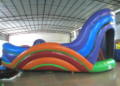 China Colourful Inflatable Sports Games Wave Shaped Playground 8 X 8 X 3.4m 0.55mm PVC Tarpaulin for sale