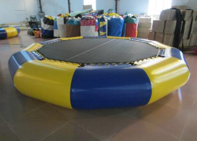 China Customized Jumping Floating Water Trampoline , Giant Water Trampoline Dia4m for sale