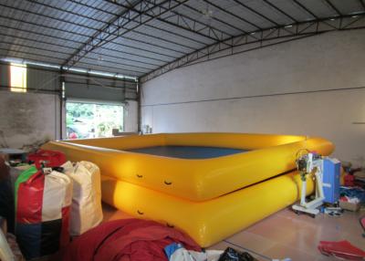 Cina Due piscine blu di esplosione di strato 8 x 6m, grande piscina gonfiabile di rettangolo in vendita