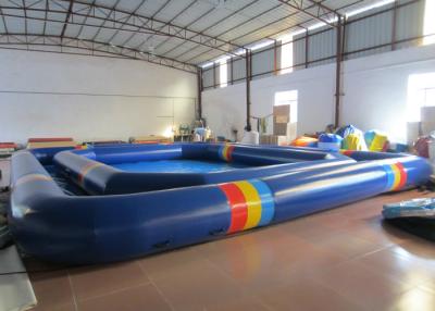 중국 매력적인 팽창식 물 게임 거대한 옥외 팽창식 수영장 8 * 8 * 0.65m 0.9mm Pvc 방수포 판매용