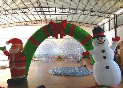 China Holiday Blow Up Christmas Decorations , Inflatable Christmas Arch Ornaments 4.6 X 3.6m for sale
