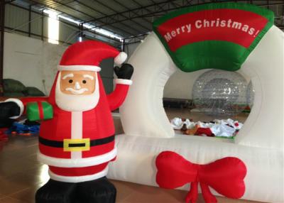 China El soplo al aire libre fuerte de la Navidad de Oxford sube, las decoraciones inflables del césped de la Navidad del muñeco de nieve en venta